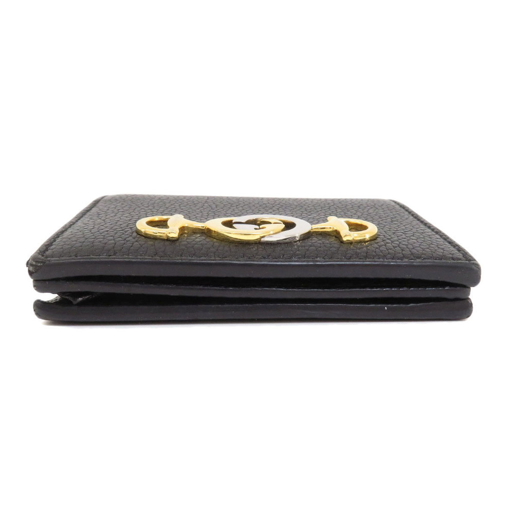 Gucci Zumi Bifold Wallet Chain Coin Purse Leather - Picture 4 of 9